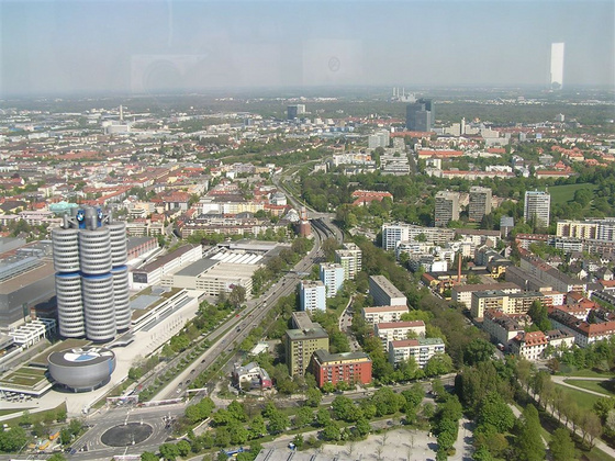 optomi: Olympiapark München, kilátás az olimpiai toronyból 2.