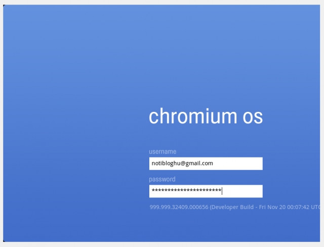 Google Chrome OS login