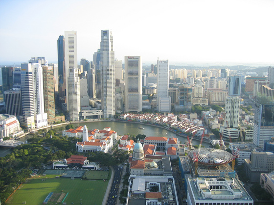 vakegér: Szingapur - 60-ik emelet nappal