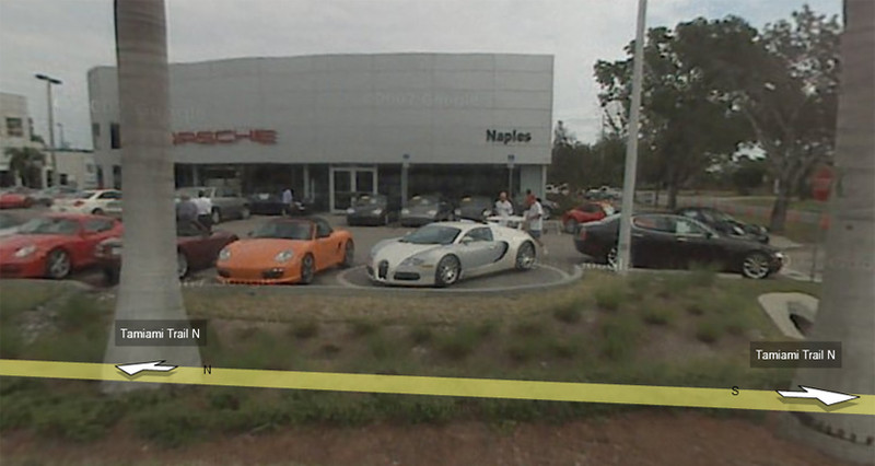 Street view Bugatti Veyron