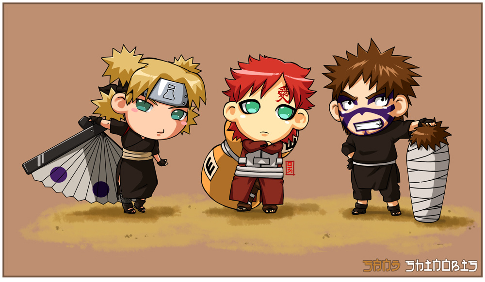 Chibi   Sand Shinobis by pokefreak