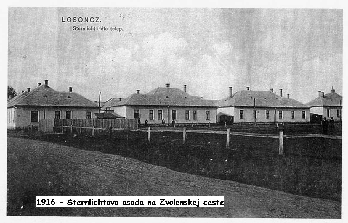 1916 - Sternlichtova osada na Zvolenskej ceste