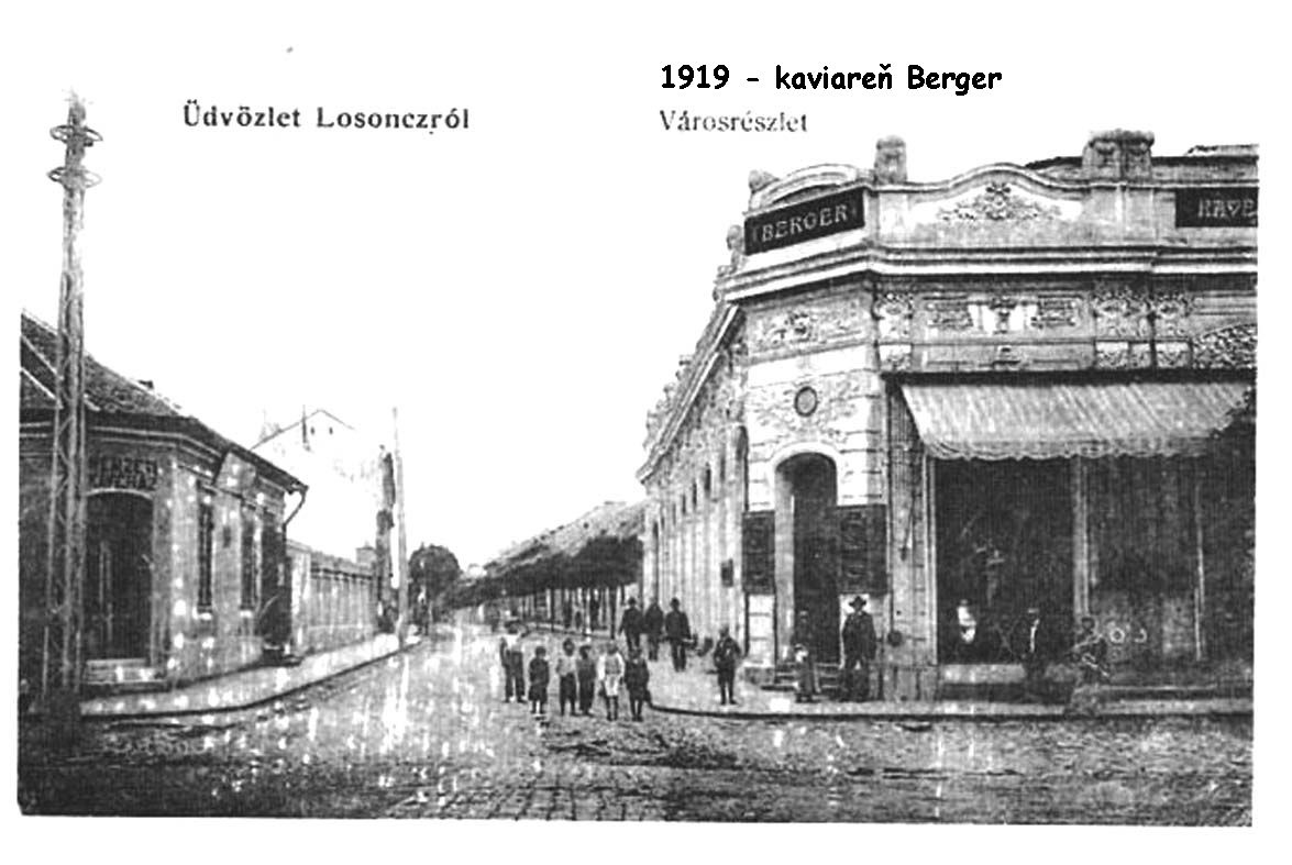 1919 - kaviareň Berger (neskôr Szüsz)