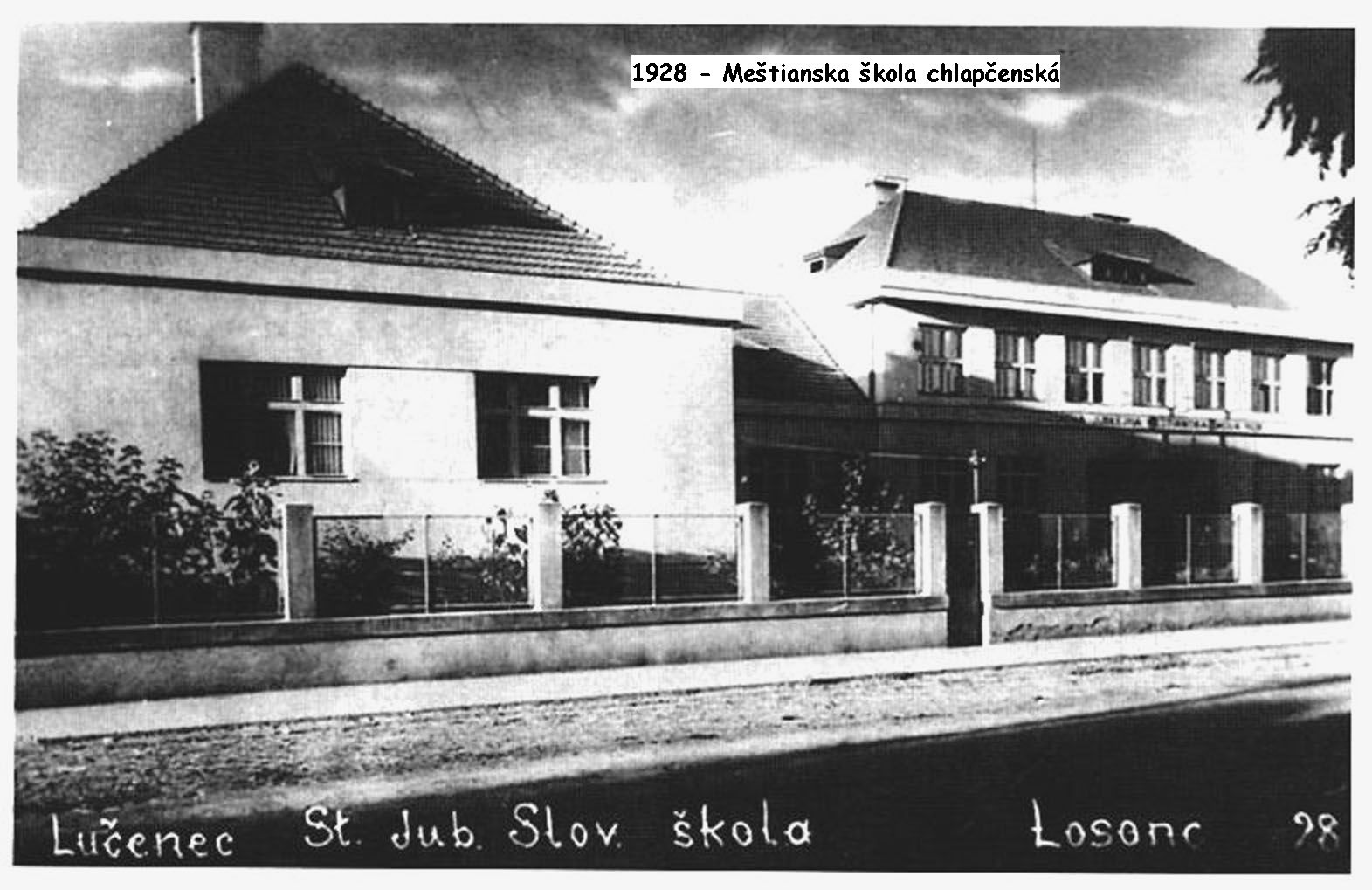 1928 - Meštianska škola chlapčenská
