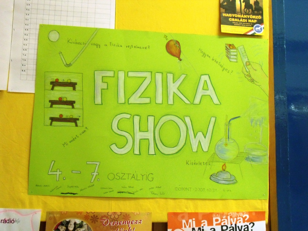 Fizika show plakát