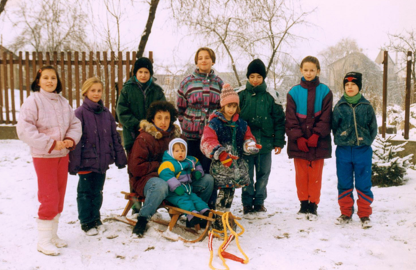 1998. február körül a szentpéteri hittanosokkal 1