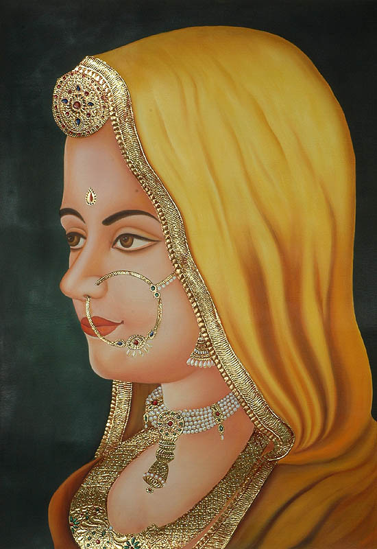 portrait of a rajasthani bride or94