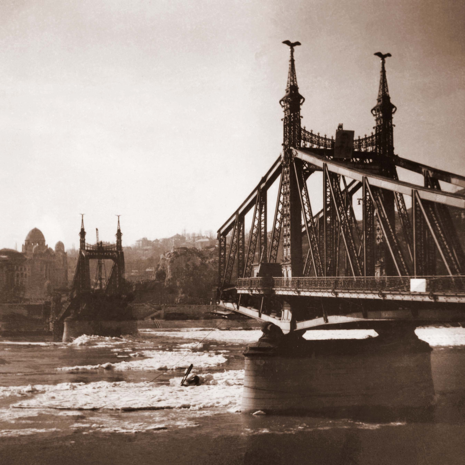Ferenc József-híd  - 1946 febr 2