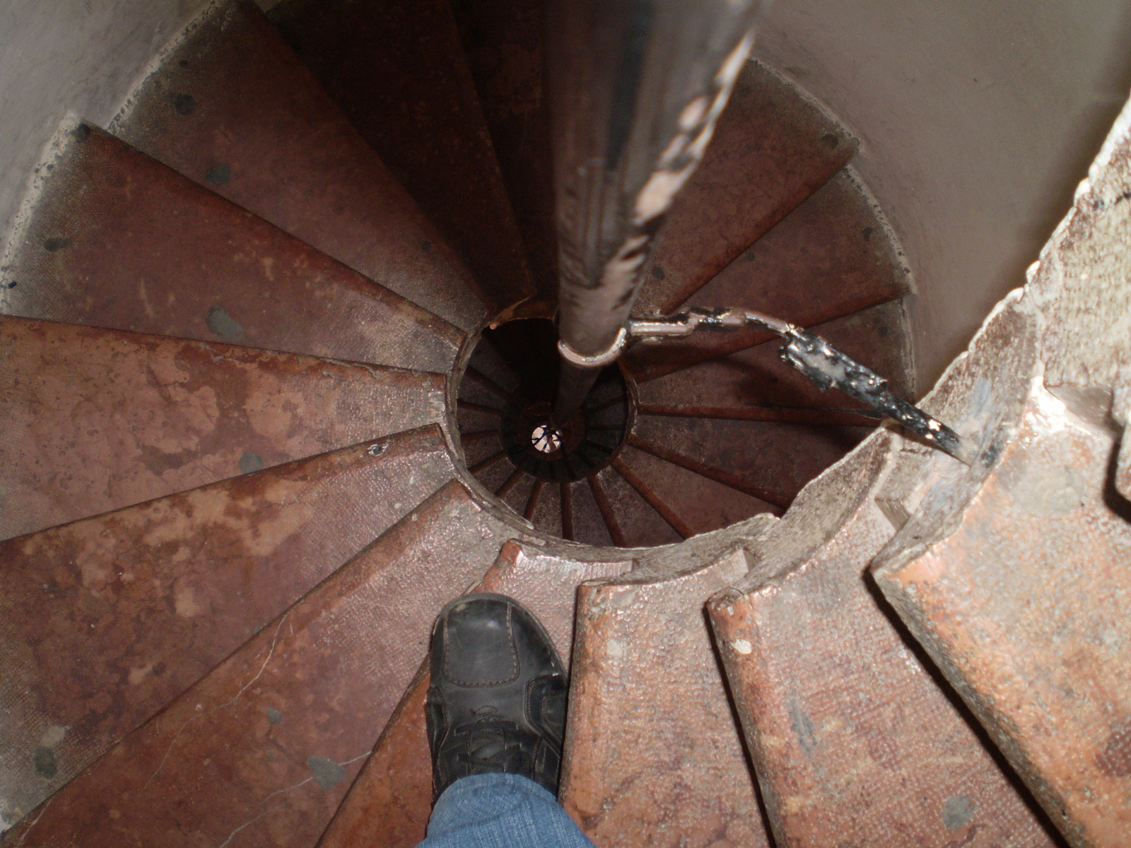 Kupolába vezető lépcső
