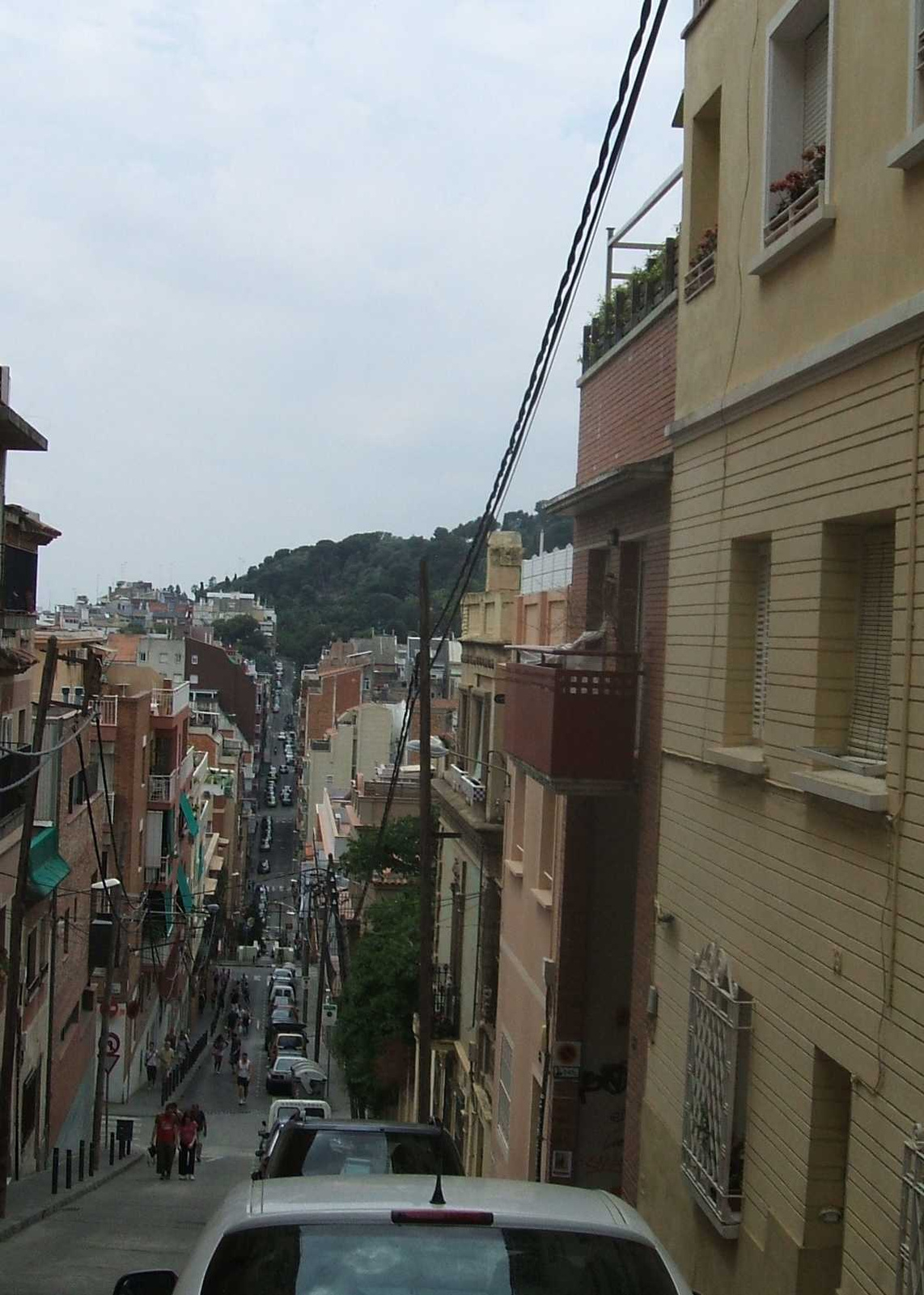 Felfelé a Güell parkba