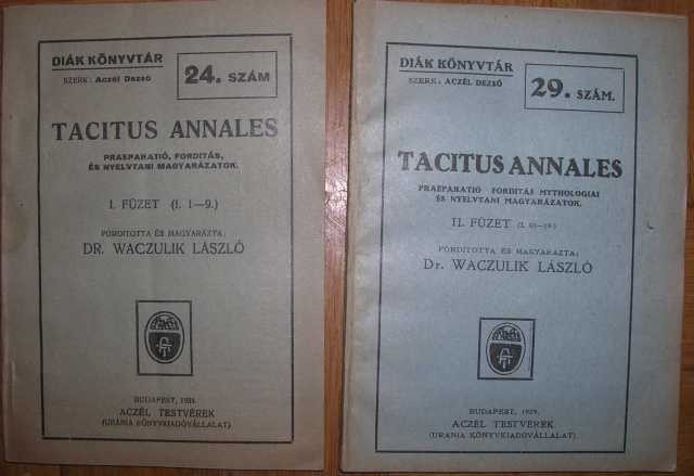 Tacitus Annales I-II füzet