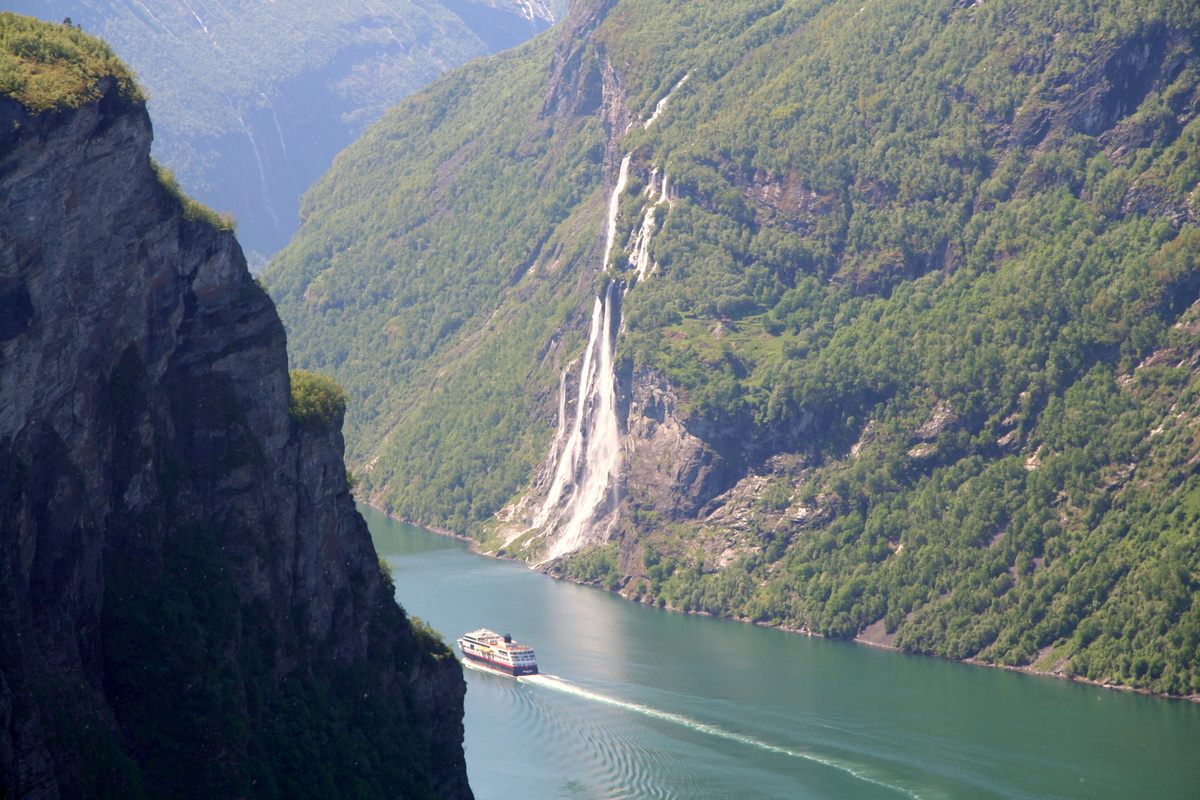 Hét nővér vízesés, Geiranger-fjord