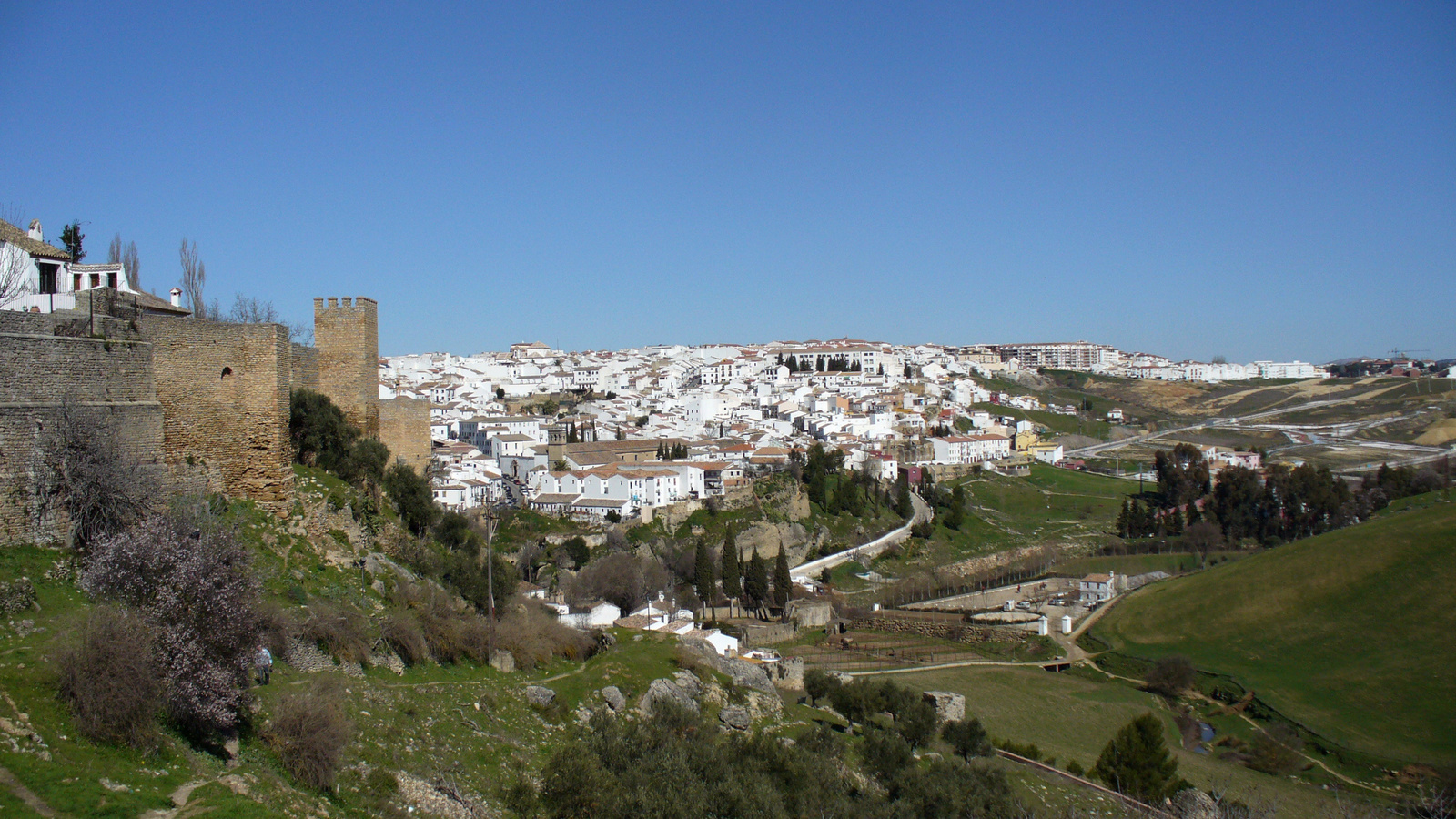 Ronda - kilátás a városra