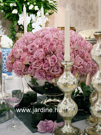 jardine lila rozsa asztaldisz