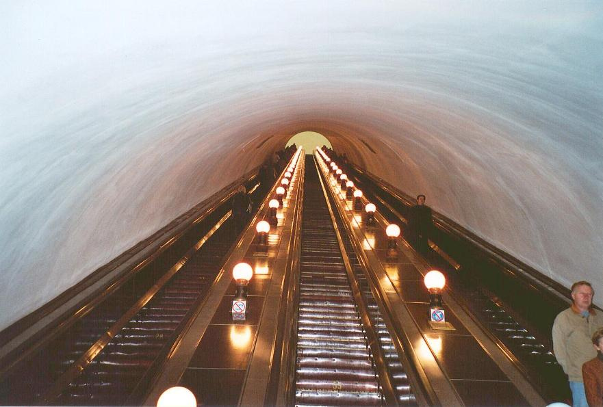 Escalator, metro Kyiv