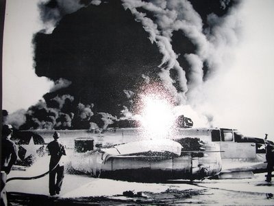 b-24 em chamas em parnamirim