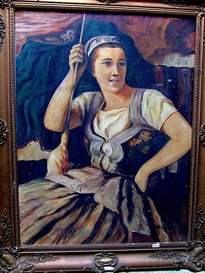 BÓDA IMRE-Nő munka közben 1934 olaj-vászon 60x80