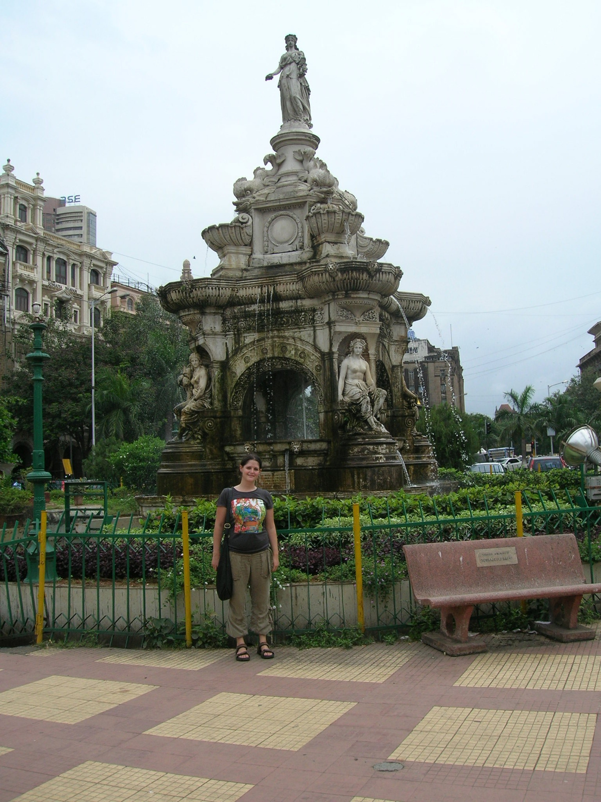 at the Flora Fountain