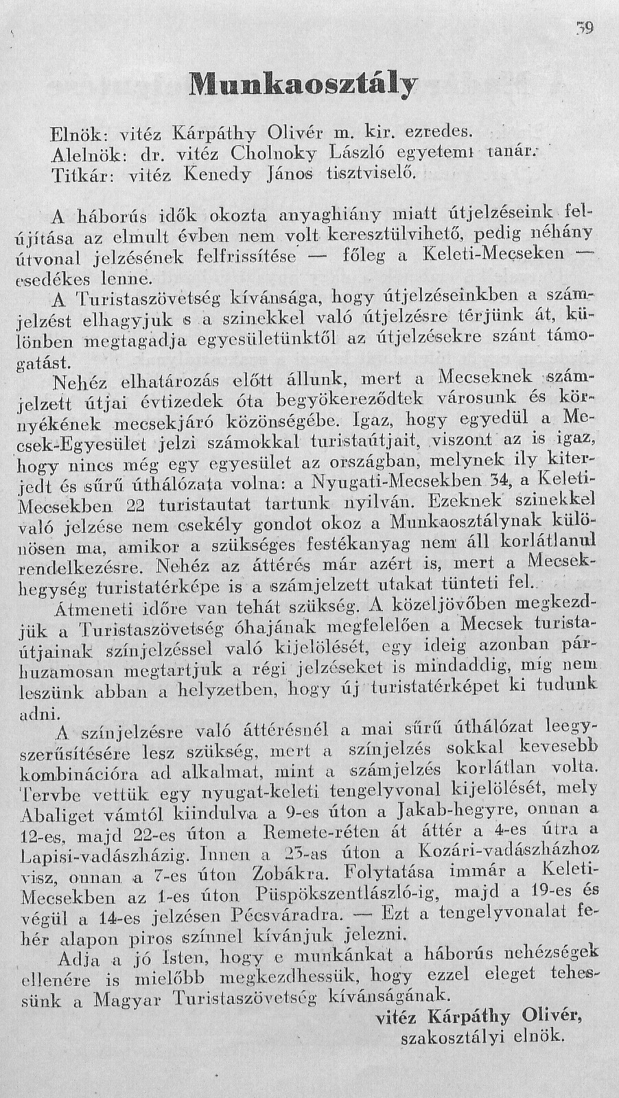 Mecsek Egyesület 1943 évkönyv