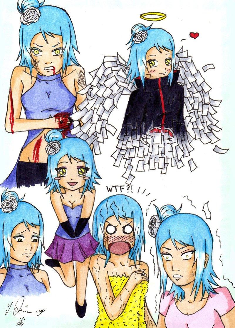 Random Konan sketches by GodsAngelKonan