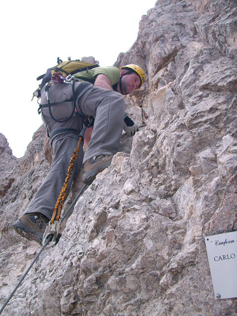 Dani 1 Innerkofler-Forcelle via ferrata 20100802