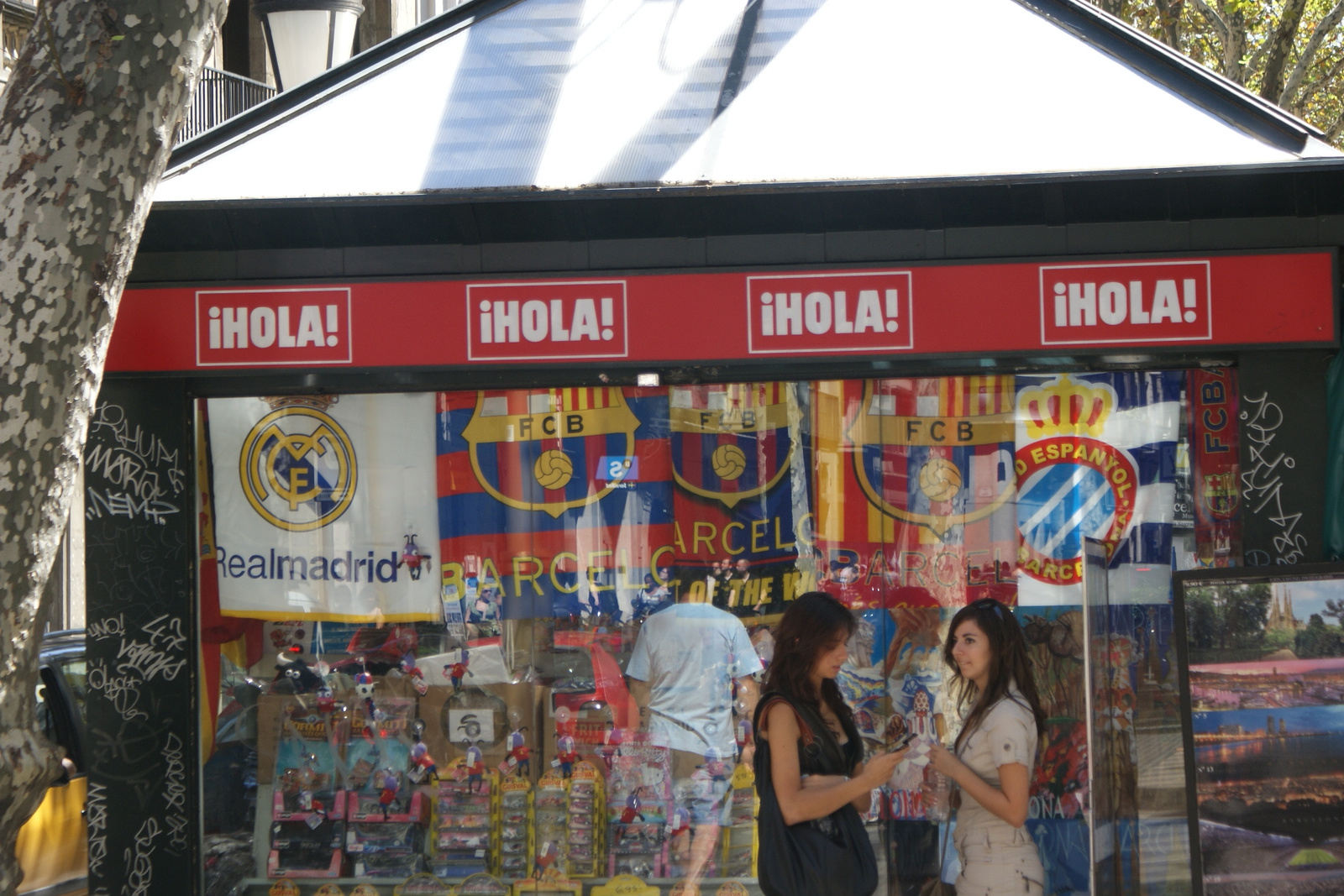 Real Madrid-Barcelona La Rambla Barcelona