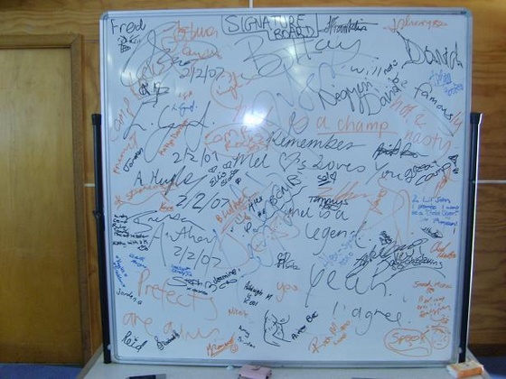 signature board