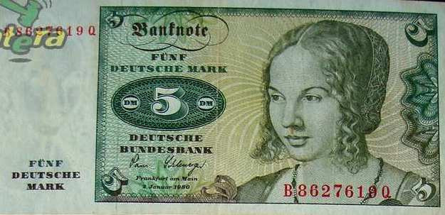 NSZK  5 Deutsche Mark E