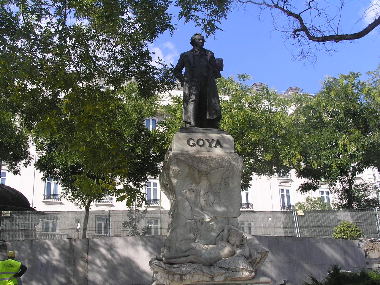 0860 Madrid Prado Goya szobor