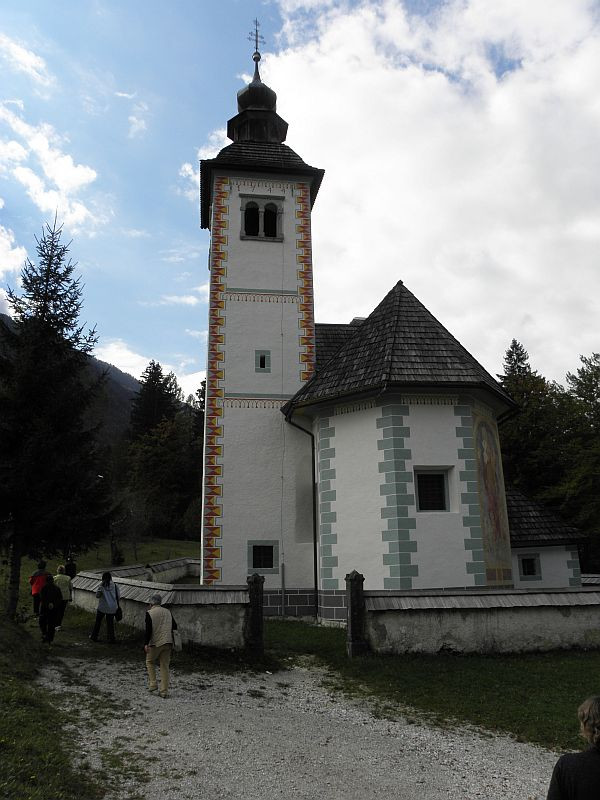 Kápolna a Bohinji-tónál