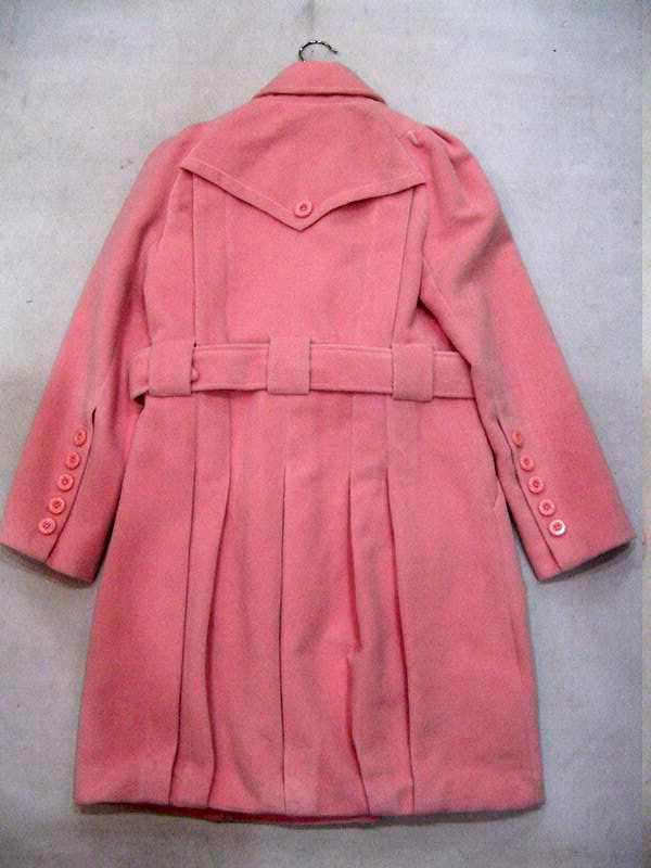 91006B-20  D&G PINK WOOL OVERCOAT SIZE 2 4 6(BACK) PRICE USD57