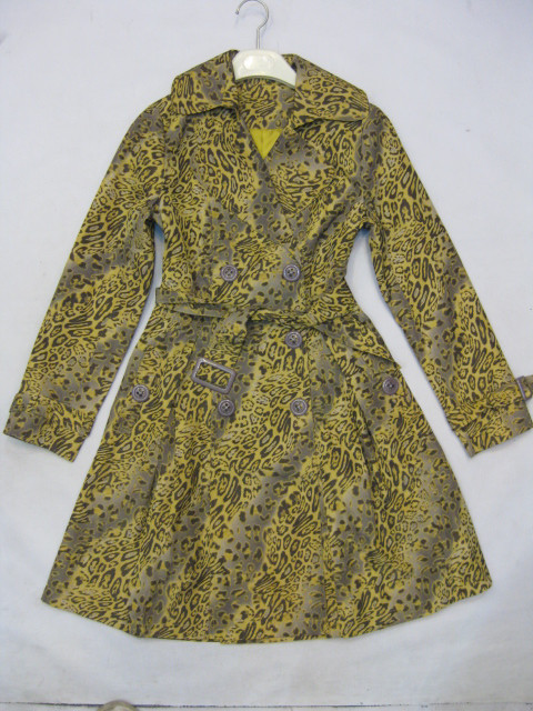 90924A-38  GUCCI YELLOW POLYESTER DUSTCOAT SIZE 2 4 6 PRICE USD4