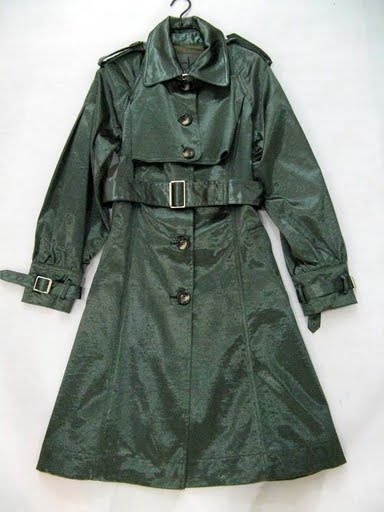 90721B-18 CK GREEN COTTON DUSTCOAT SIZE 2 4 6 PRICE USD 43[1]