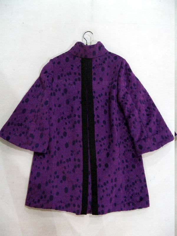 91009B-19A  CK PURPLE COTTON COAT SIZE 2 4 6 (BACK) PRICE USD51