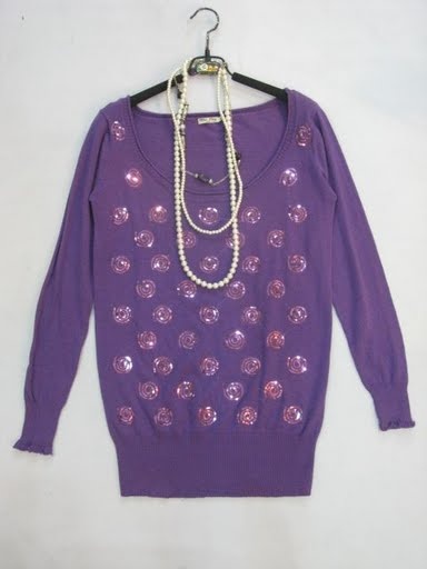 90802A-16C   MIU MIU PURPLE COTTON JERSEY TOP SIZE 4 6  PRICE US