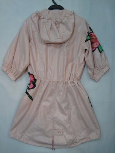 90722A-05 LV PINK POLYESTER DUSTCOAT SIZE 2 4 6(BACK) PRICE USD 