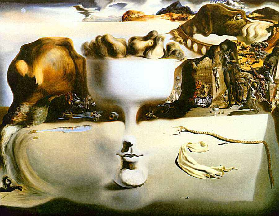 Salvador Dali - Apparition of Face and Fruit Dish on a Beach