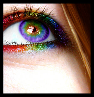 rainbow eye