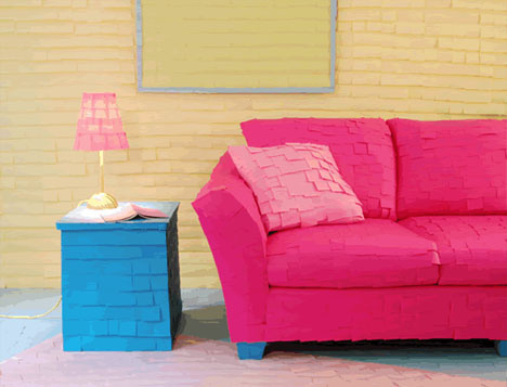 post-it-covered-couch-and-furniture